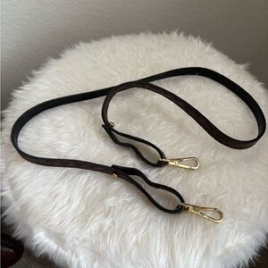 Brahmin Pecan Melbourne Leather Replacement Strap in crocodile embossed texture